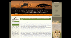 Desktop Screenshot of goingafrica.com