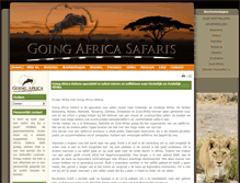 Tablet Screenshot of goingafrica.com